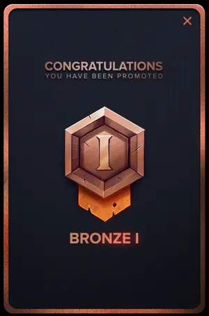 Gamba Bronze I rank badge