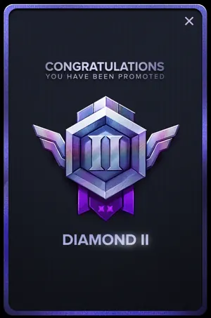 Gamba Diamond II rank badge