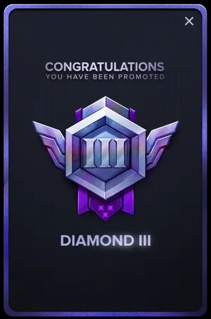 Gamba Diamond III rank badge