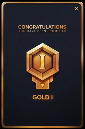 Gamba Gold I rank badge