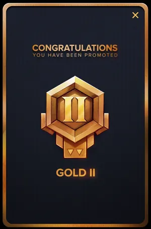 Gamba Gold II rank badge