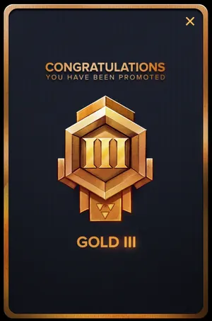 Gamba Gold III rank badge