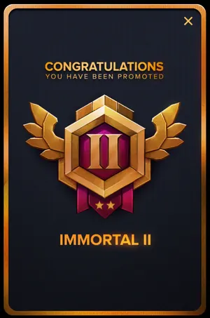 Gamba Immortal II rank badge