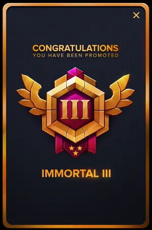 Gamba Immortal III rank badge